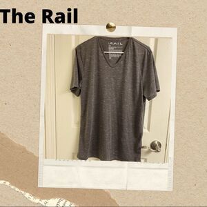 NWOT Men's The Rails T-Shirt, Slub Cotton, Taupe, Lightweight V-neck